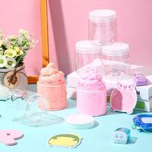 1PC/2PCS/20PCS Sealed Grain Storage Tank, Kitchen Storage Tank With Cover, Household Storage Bottle, Transparent Jewelry Storage Tank, Moisture-Proof PP Empty Bottle, Canned Plastic Tank, Household Storage Tank, School Storage Bottle, Dormitory Storage Bottle - Clear - View 4