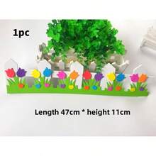 Nhãn dán trang trí tường hình vòng hoa 3D EVA nhiều màu sắc, có thể tháo rời, tự dính, hình hoạt hình, thích hợp cho trường mầm non, nhà trẻ, lớp học, hành lang. - Nhiều kiểu dáng - Xem 23