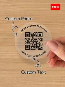 1-120 Unidades Etiquetas Personalizadas - Adesivos Personalizados, Códigos QR, Adesivos Redondos com Qualquer Imagem de Design, Logotipo, Texto, Adesivos de Material PVC à Prova d'Água, Etiquetas Personalizadas de Agradecimento, Presente Ideal Único para Ela, Amigos, Filho, Filha, Adesivos de Natal, Adesivos do Dia da Independência, Adesivos de Ação de Graças, Adesivos Holográficos, Adesivos de Casamento, Adesivos de Negócios, Adesivos de Evento Artístico, Adesivos de Papel de Parede - Multicolorido - Visão 42