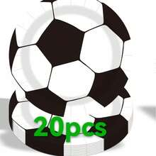 25/50件/套一次性餐具套装，包含足球主题纸盘、蛋糕盘、派对盘、生日盘，适用于生日派对、聚会、野餐、露营、烧烤、海滩派对等场合。 - C - 查看 11