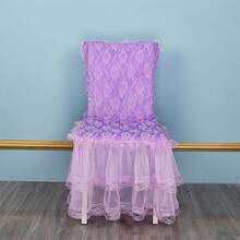 New Princess Style Minimalist Chair Cover, Lace Chair Pad, Lace Chair Slipcover - Multicolor - View 12