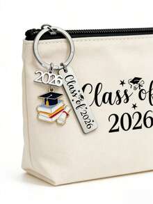 1 pieza Llavero de regalo de graduación 2026 con caja de regalo, mensaje inspirador, llavero/cadena de aleación de moda y creativo, adecuado para regalos de graduación de escuela secundaria/universidad, decoración, accesorios para teléfono/llaves de coche - A - Ver 4