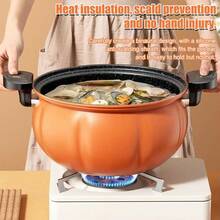8L Large Capacity Versatile Quick Cooking Pot With Steamer Non-Stick Surface Ideal For Beef Curry Stew Compatible With All Cooktops Induction Gas Stove Home Kitchen Cooking Pot - View 5