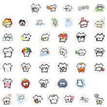 90pcs Cute Cat Stickers, Cartoon Animal Stickers, Aesthetic Stickers Suitable For Water Bottles, Guitars, Luggage, Phone Cases, Laptops, Skateboards, Gifts - A - View 5
