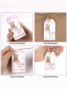 20pcs Cute Pink Bear Design, Ideal Small Gifts To Add Sweet Vibe For Baby Shower Party - Multicolor - View 4