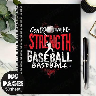 دفتر ملاحظات حلزوني مكون من 100 صفحة بتصميم موضوع كرة القدم الملهم، "قوة الاستحواذ على كرة القدم" تصميم الغلاف، مناسب للعمل والدراسة والتخطيط اليومي، هدية رائعة للتخرج والأعياد الميلاد