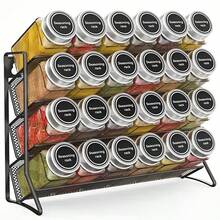 4-Tier Metal Spice Rack, Multi-Layer Design, Space-Saving, Ideal For Home Cooking And Baking, Father's Day Gift - Multicolor - View 3