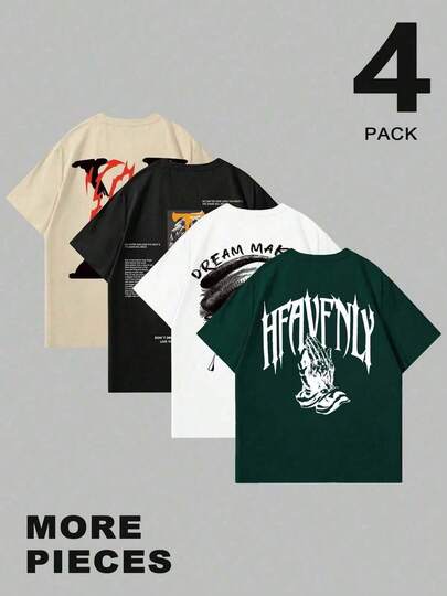 cuello redondo con mangas cortas, ligeramente elásticas, diseño geométrico, adecuadas para todas las estaciones, corte regular para adultos, ropa casual.