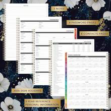 2026-2028 Monthly Planner_Calendar - January 2026 - December 2028, 9 * 11, 3 Year Monthly Planner 2026-2028, 36-Month Calendar With Tabs,Inner Pocket, Twin-Wire Binding, Enterprise - ColorA - 查看 4