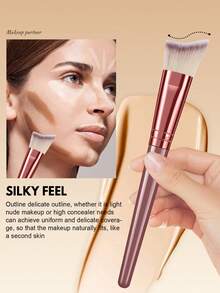 40件套化妆工具套装，包括：15支化妆刷套装+1个发圈+6个三角粉扑+2个手碗挂绳+3个洁面海绵+6个化妆海绵+1个化妆刷清洁工具+3个迷你化妆海绵+3个迷你气垫粉扑，一应俱全，新手友好 | 方便携带，送礼佳品 | 新手/女性的完美之选 - 彩色 - 查看 6