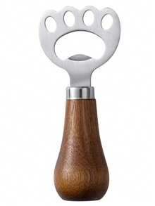 Dụng cụ mở nắp chai bia hình bàn chân mèo bằng gỗ, dụng cụ mở nắp chai gia dụng sáng tạo có dây treo, dụng cụ mở nắp chai cầm tay tiện dụng. - Xem 12