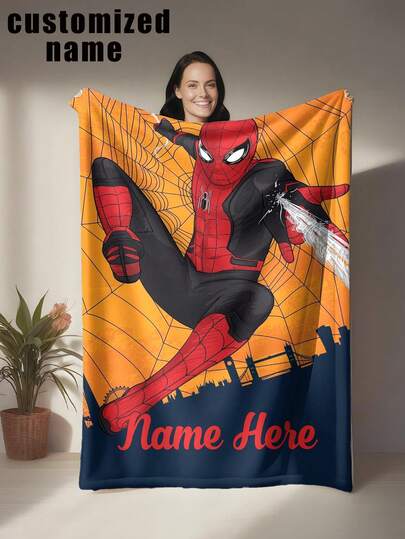 Marvel Manta personalizada con diseño único, versátil para cama, sofá, coche, oficina, camping y viajes, suave, cómoda, ligera, cálida para todas las estaciones, fácil de cuidar