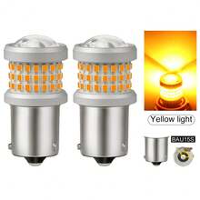 TOAUTO 2 bóng đèn LED ô tô 20W 3000LM Canbus 144SMD BA15S BAU15S BAY15D 3156 3157 7440 7443 dùng cho đèn xi nhan trước sau, đèn phanh, điện áp 12V, màu trắng, đỏ, vàng. - A - Xem 27