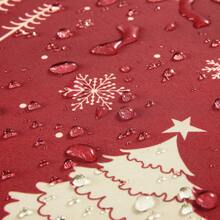 Rectangular Waterproof Christmas Tablecloth - Deer And Tree Design - Durable Polyester - Perfect For Parties, Home And Outdoors - Festive Table Decoration - 60x120/60x102 Inches - Gold 54"*79" - View 6
