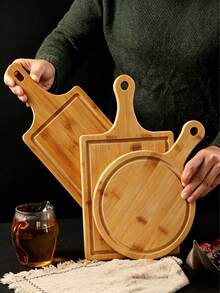 1/2 Pieces Pizza Plate, Steak Plate, Home Pizza Plate, Western-Style Dinner Plate, Snack Plate, Steak Plate, Cheese Plate, Cheese Platter, Cheese Platter, Cutting Board - Multicolor - View 5