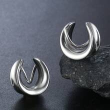2个无限符号耳扩隧道不锈钢鞍形耳塞 8mm-16mm 耳扩器穿刺饰品 - Infinity - 查看 15