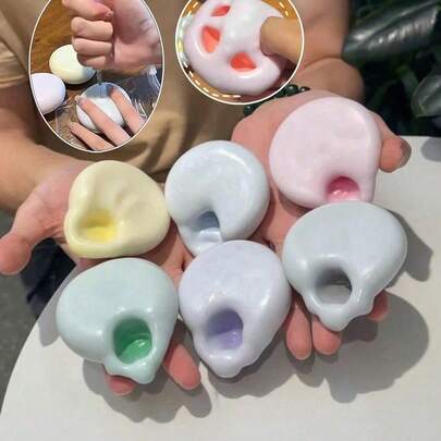 Fun Stress Relief Soft Mochi Balls, Elastic Mochi Squishies, Squeeze To Change Color, Handmade Mochi Balls, Novelty Toys, Suitable For Office Entertainment, Birthday, Holiday Parties, Perfect Gifts For Thanksgiving, Easter, Halloween, Christmas, For Ages 14+