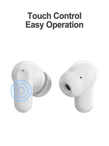 Wireless Earphones, Bluetooth Headphones, Wireless Earbuds - Stereo Noise Cancelling, Bluetooth 5.3, High-Definition Audio, Ultra-Long Battery Life, Ideal For Music, Fitness, Travel, Compatible With Smart Devices - White - View 4