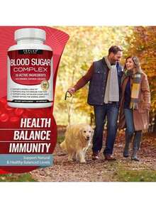 Blood Sugar Complex Supplement |   Supports Healthy Blood Sugar Levels (Already In Normal Range) |   Natural Blend With Cinnamon, Bitter Melon, Chromium & More |   Non-GMO |   60 Capsules - 3 件裝 - 查看 8