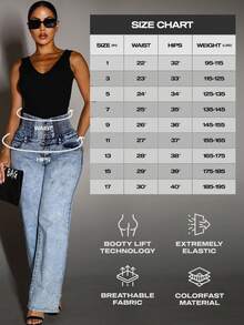 MX JEANS Black Ultra High Spandex Waist Levantacola Skinny Jeans - Nhiều màu - Xem 8