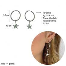Women's Beach Fashion Necklace, Bracelet And Earrings Set, Stainless Steel, Water Resistant. - Silver - View 3