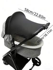 Tấm che nắng cho xe đẩy em bé, tấm che nắng cho xe đẩy, ghế ô tô, xe nôi, xe đẩy trẻ em, dù che nắng, tấm che mưa, mái che, mái hiên, tấm che nắng chống tia cực tím cho xe đẩy trẻ nhỏ - Mái che xe đẩy em bé - Xem 3