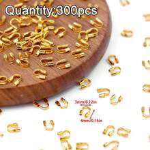 300个U型扣，按扣，耳钉配件，珠宝制作DIY串珠工艺用品 - diy - 查看 12