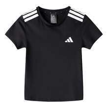 Adidas Áo thun nữ, HYG TEE, Áo thun ngắn tay mềm mại, kiểu dáng thường ngày, KC7639 - đen - Xem 1