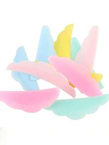 10/20pcs Eyelash Extension Supplies - Silicone Lash Pads, Dumpling Shaped Design, Soft & Durable, Natural Curve, Easy To Use, Various Lengths To Meet Different Curling Needs, Reusable Silicone Material - Multicolor - View 4