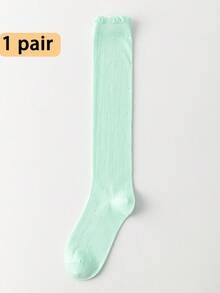1 đôi tất nữ cao đến bắp chân, kiểu dáng mỏng, xếp ly hình trái tim, tất cao đến mắt cá chân, giúp thon gọn vóc dáng, thích hợp cho mùa xuân/hè, dễ dàng phối với váy. - Nhiều màu - Xem 14