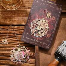 金属书签 镂空烫金长流苏书签 文具礼品 送给读书俱乐部和爱书人士 - 多色 - 查看 5