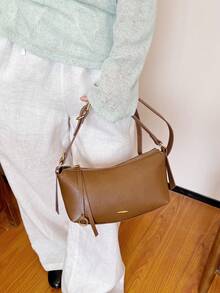 Dedoo Wandering Bag Joker Commuter Large-Capacity Underarm Bag Hand Bill Of Lading Shoulder Slung Female Bag - Brown - View 5