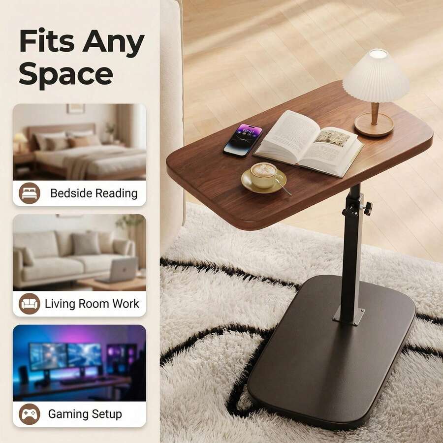 Adjustable Side End Table, Minimalist Mobile Coffee Table For Living Room Sofa, Bedroom Nightstand - Multicolor - View 1