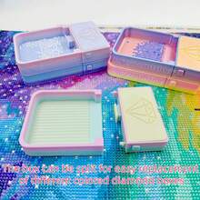 多功能钻石画水钻托盘、水钻点钻盘、DIY水钻点钻笔、钻石收纳盘、水钻筛子 - 鑽盤 - 查看 2