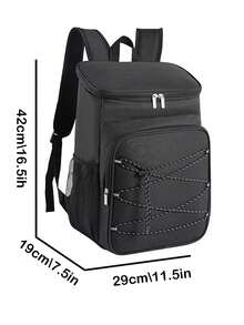 1个简约时尚大容量户外露营、野餐保温冷藏背包、徒步背包 - 彩色 - 查看 4