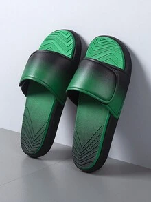 Dép xăng đan nam kiểu ombre, dép lê cài khóa dán tiện dụng cho mùa hè. - màu xanh lá - Xem 6