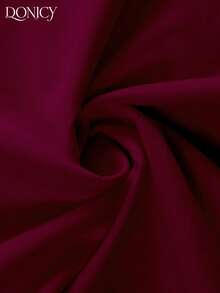 DONICY 女士白色无袖翻领系腰A字长裙，时尚优雅，适合春夏穿着，可用于约会、外出、度假、婚礼和宾客着装。 - 酒紅色 - 查看 3