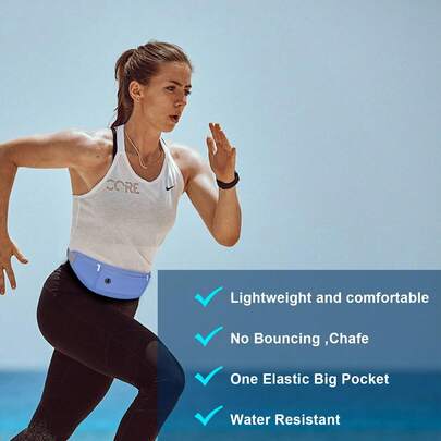 1 chiếc túi đeo hông thể thao ngoài trời, túi đeo hông chống nước, đồ dùng cho chạy marathon, túi đeo hông xe đạp leo núi, túi đeo hông siêu mỏng chống nước dành cho thể thao ngoài trời, chạy bộ, thể dục, du lịch, túi đeo hông nhỏ chống nước unisex với dây đeo mỏng, 4 ngăn.