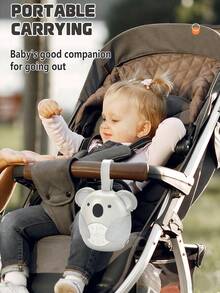 猫头鹰造型月光旋律夜灯安抚器，便携式婴儿推车悬挂音乐玩具 - 彩色 - 查看 5