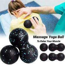 1 Set High Density Yoga Peanut Ball Massage Therapy Balls, Muscle Relaxation Exercise, Relieve Neck Pain - Multicolor - View 6