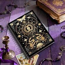 DANPERJI 1pc 5.5x8.3 Inch Tarot-Themed Creative Notebook: A Dual-Snake Tarot Multifunctional Notebook For Mysticism Enthusiasts To Write, Doodle, And Collect Inspiration, With Independent Tarot Pages. - A5 - View 4