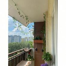 3/6/12pcs Artificial Ivy Hanging Vines, Green Leaf Garland, Greenery Vines For Home, Wedding, Bathroom, Garden Decor - Vine - View 6