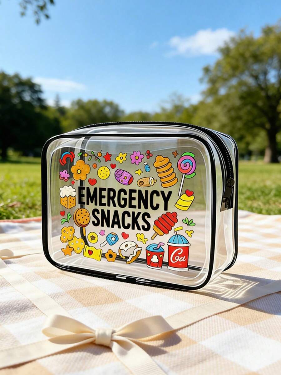 Hair Accessory PVC Makeup Bag Set,Travel Storage Bag-Girl's Lightweight Makeup Bag, Portable Makeup Bag,Cruise Travel Large Capacity,Back To School