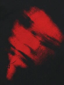 Tiny Spark Black T-Shirt With Red Graphic, Fashionable Short Sleeve Top For Summer - Red - View 4