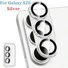 1 buah Pelindung Lensa Kamera Paduan Aluminium untuk Samsung Galaxy S26Ultra / S26 / S26+ Anti-Jatuh Kaca Tempered Penutup Kamera Logam Pelindung Lensa Kamera Belakang Hitam Perak Biru Ungu - MultiWarna - View 16