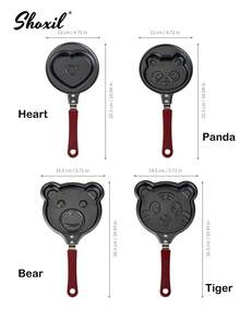 shoxil 1pc Non-Stick Pan, Frying Pan, Toast Pan, 4/5 Inch Animal Shaped Frying Pan, Suitable For Kitchen, Home, Breakfast - View 9