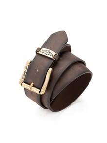 1pc New Buckle PU Leather Belt, Minimalist Casual Unisex Design, Suitable For All Seasons Daily Wear Or Gift - BH1012 - View 16