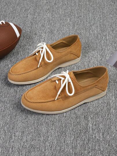 Men's Loafers Round Toe 2026 Spring/Summer New Versatile Men's Slip-On Shoes, Business Formal Work Shoes, British Style Loafers, Flat Casual Breathable Soft Bottom Handmade Large Size Men's Shoes 43-46