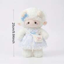 25厘米可爱卡通毛绒娃娃连衣裙 - 柔软羊毛毛绒娃娃，舒适睡眠枕，是送给女孩、儿童和青少年的理想可爱礼物。适合卧室装饰、生日礼物、情人节、圣诞节和节日惊喜。 - 彩色 - 查看 8