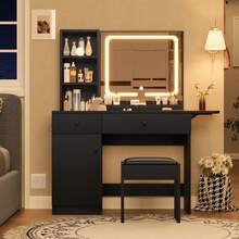 Vanities & Vanity Benches - Black - View 8